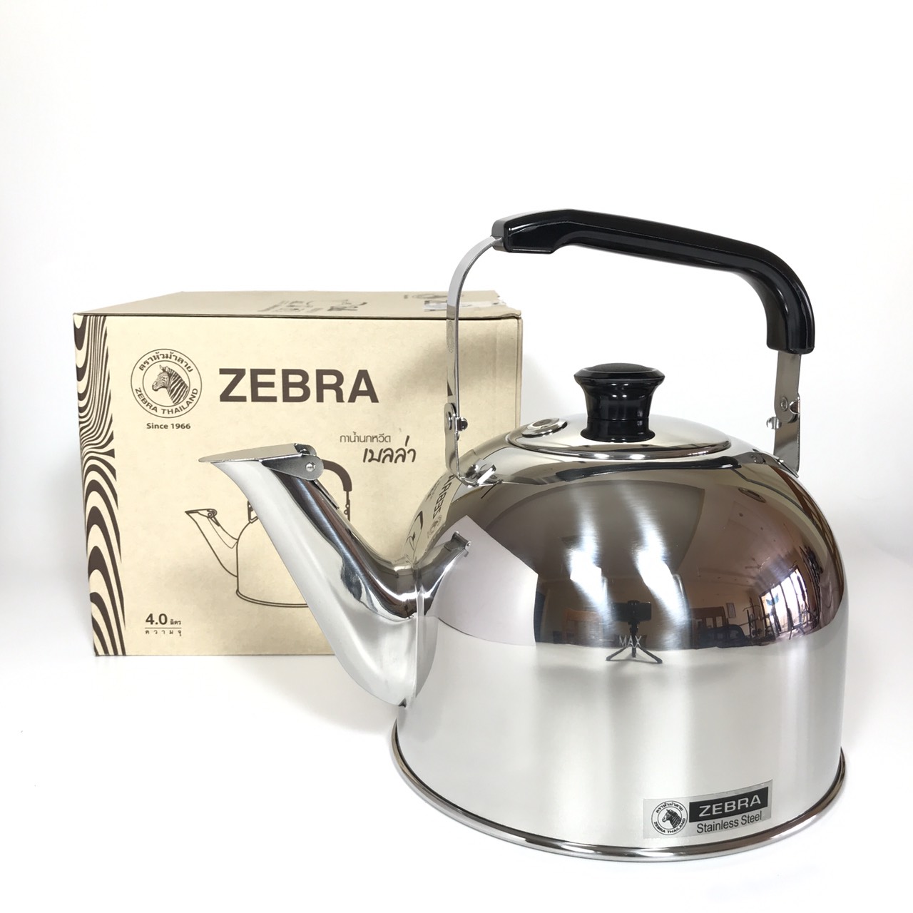 [HCM]Ấm Đun Inox Zebra Bella 4L-113532