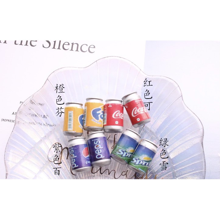Charm (C60) slime/ Dụng Cụ Charm Trang Trí [Ko Keo & Nút] Lon Nước Ngọt (1.3x2.2 cm)
