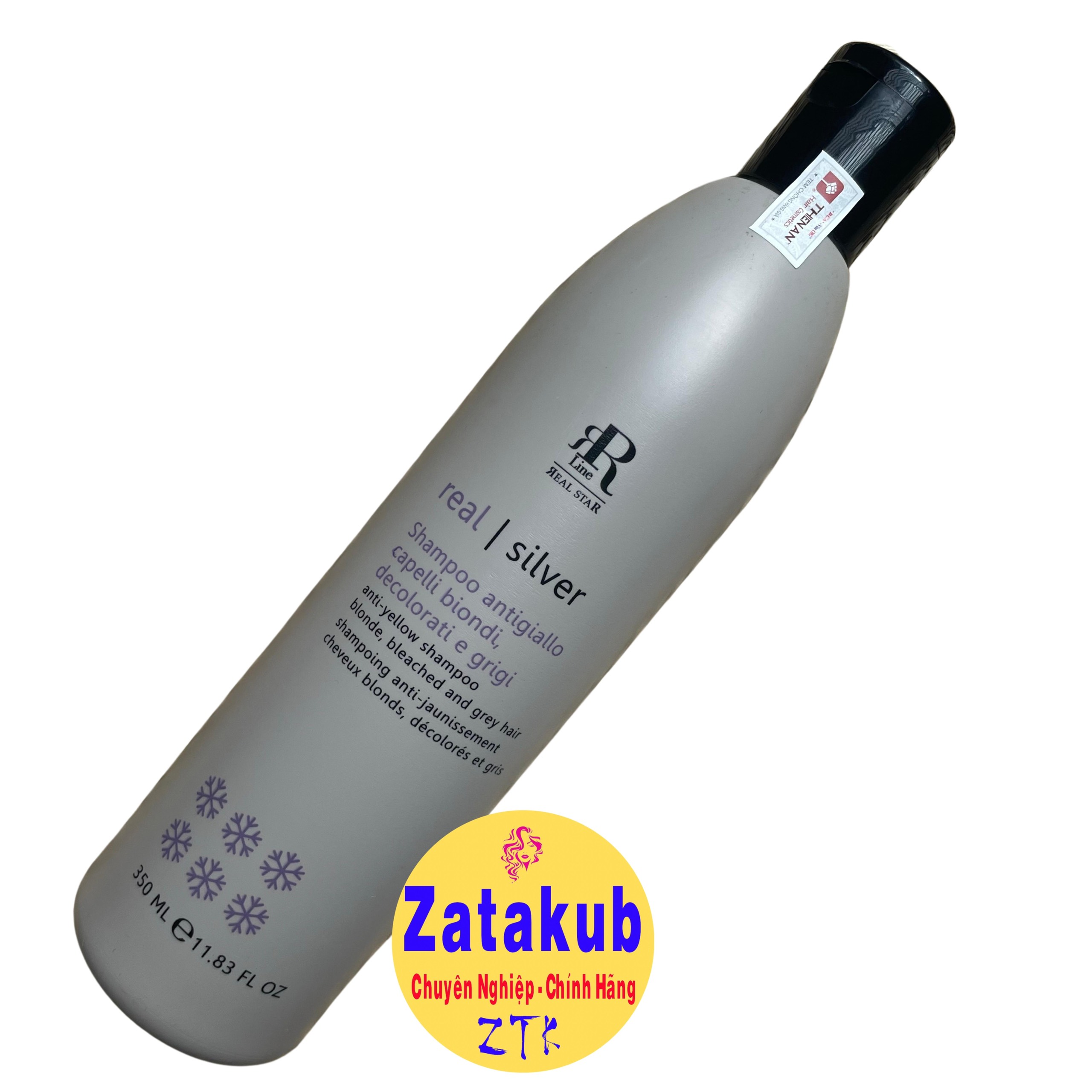 [HCM]Dầu gội tím khử vàng chăm sóc tóc vàng sáng Therapy SILVER STAR Shampo RR Line 350ml
