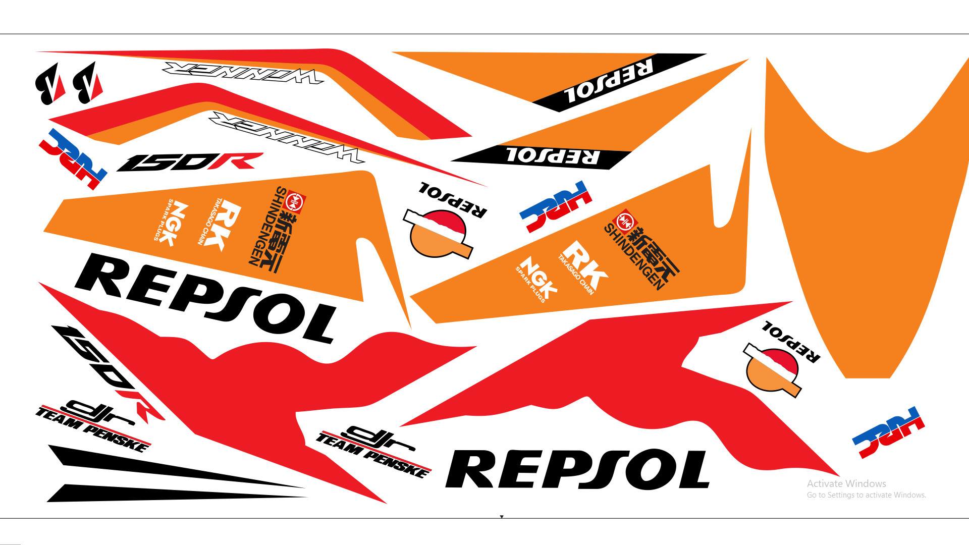 Tem rời winner 150 repsol