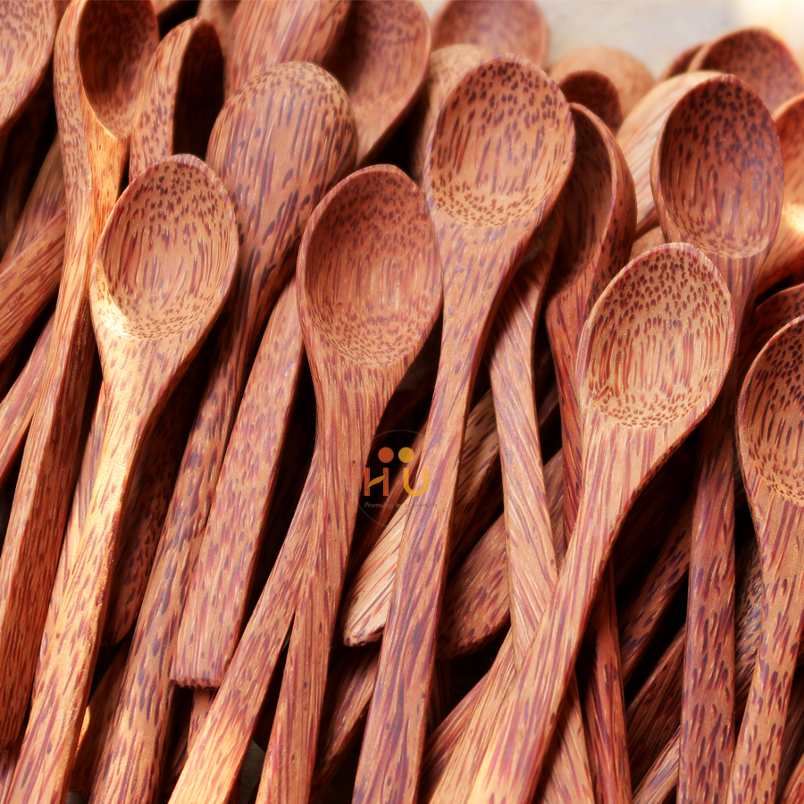 Wooden coconut spoon (size ~17x8 (cm))