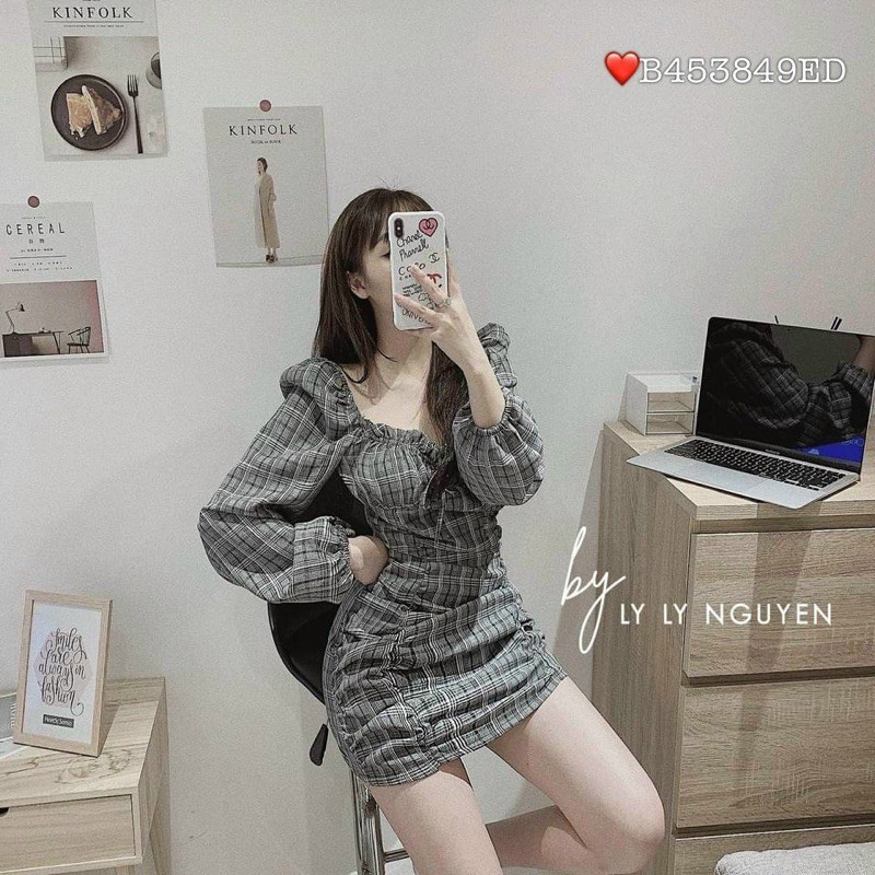 [HCM]Đầm Bố Caro Bigsize 60=>90KG