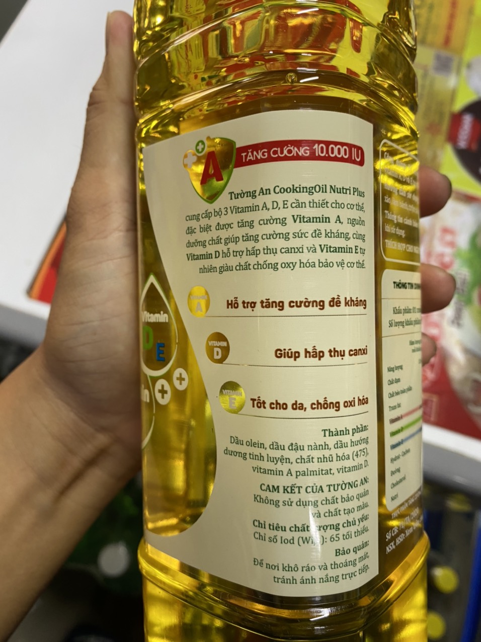 Dầu ăn Tường An Nutri Plus 1lit