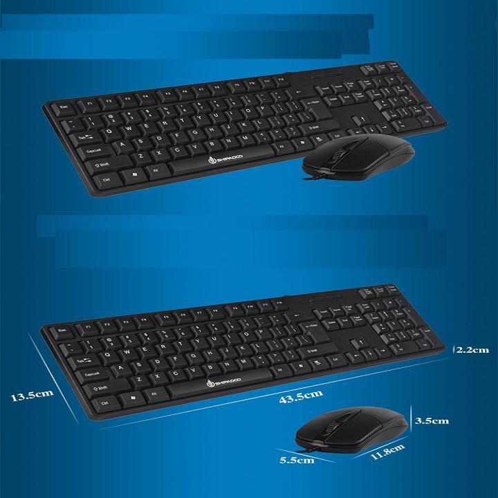 Combo Bàn Phím Và Chuột Máy Tính Shipadoo V9.0