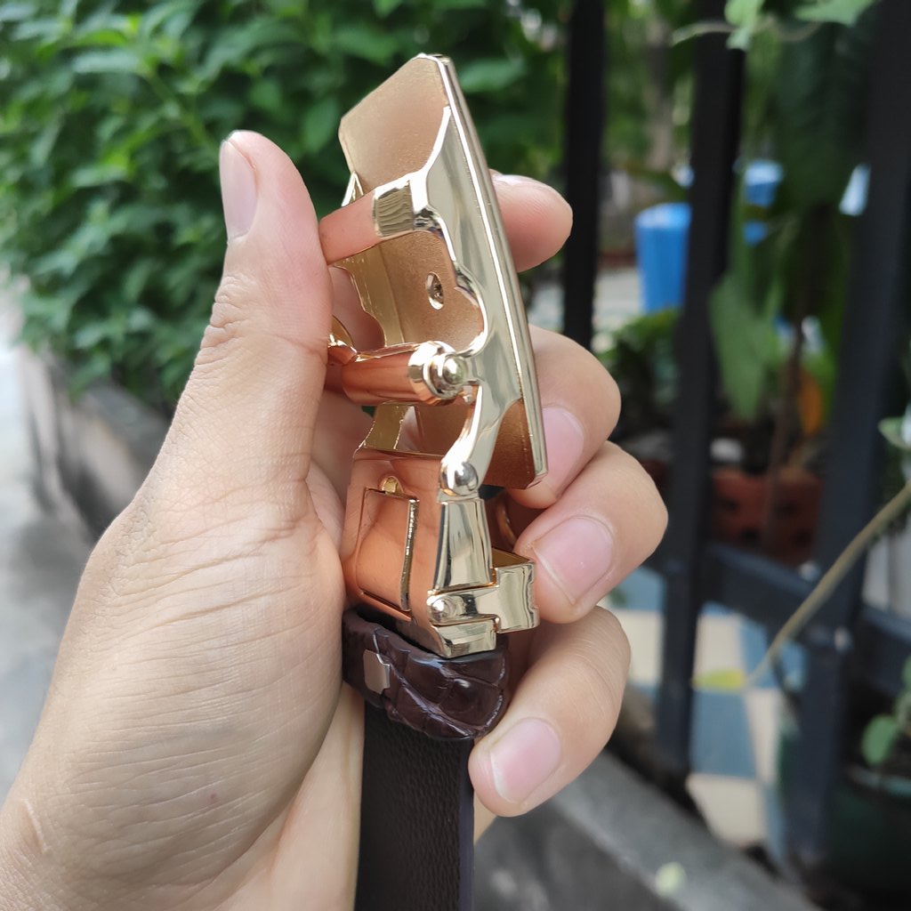 Thắt Lưng Da Cá Sấu Liền Nguyên Tấm [DÂY CÓ GÙ GAI CÁ SẤU RẤT ĐẸP]