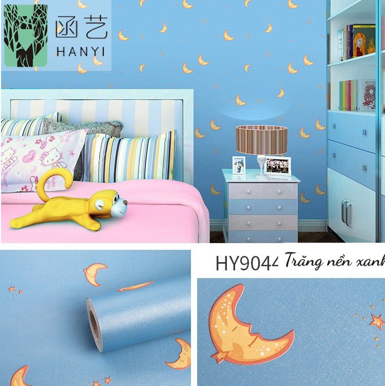 Cuộn 10m decal giấy dán tường nhiều mẫu hoạt hình mới nt001