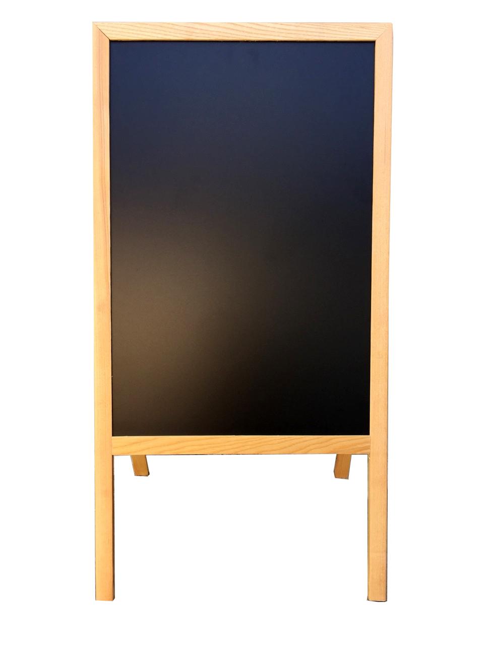 Bảng menu đen chân gỗ gấp 60*120 cm  Tặng bút dạ quang, phấn màu