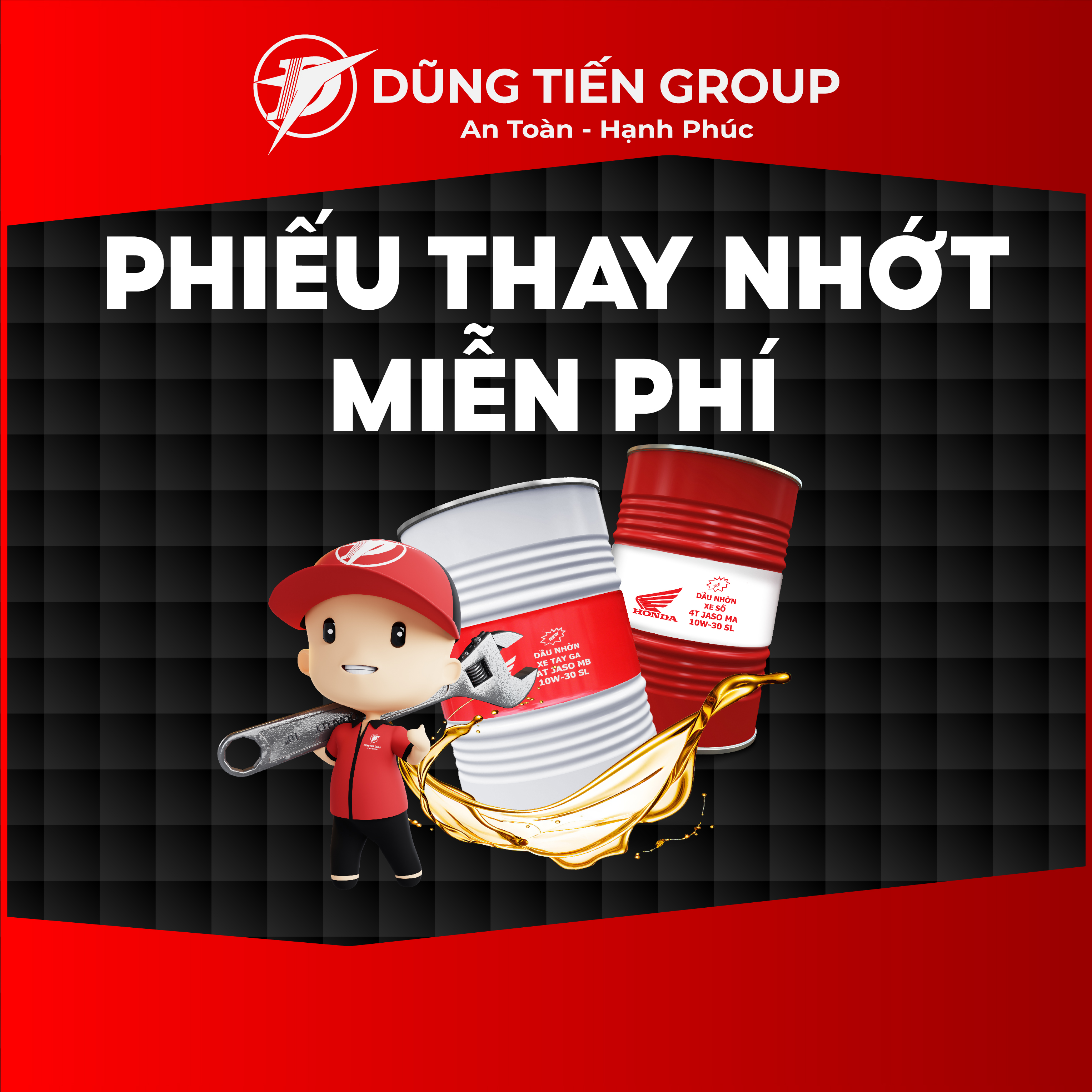 Phiếu Thay Nhớt Miễn Phí