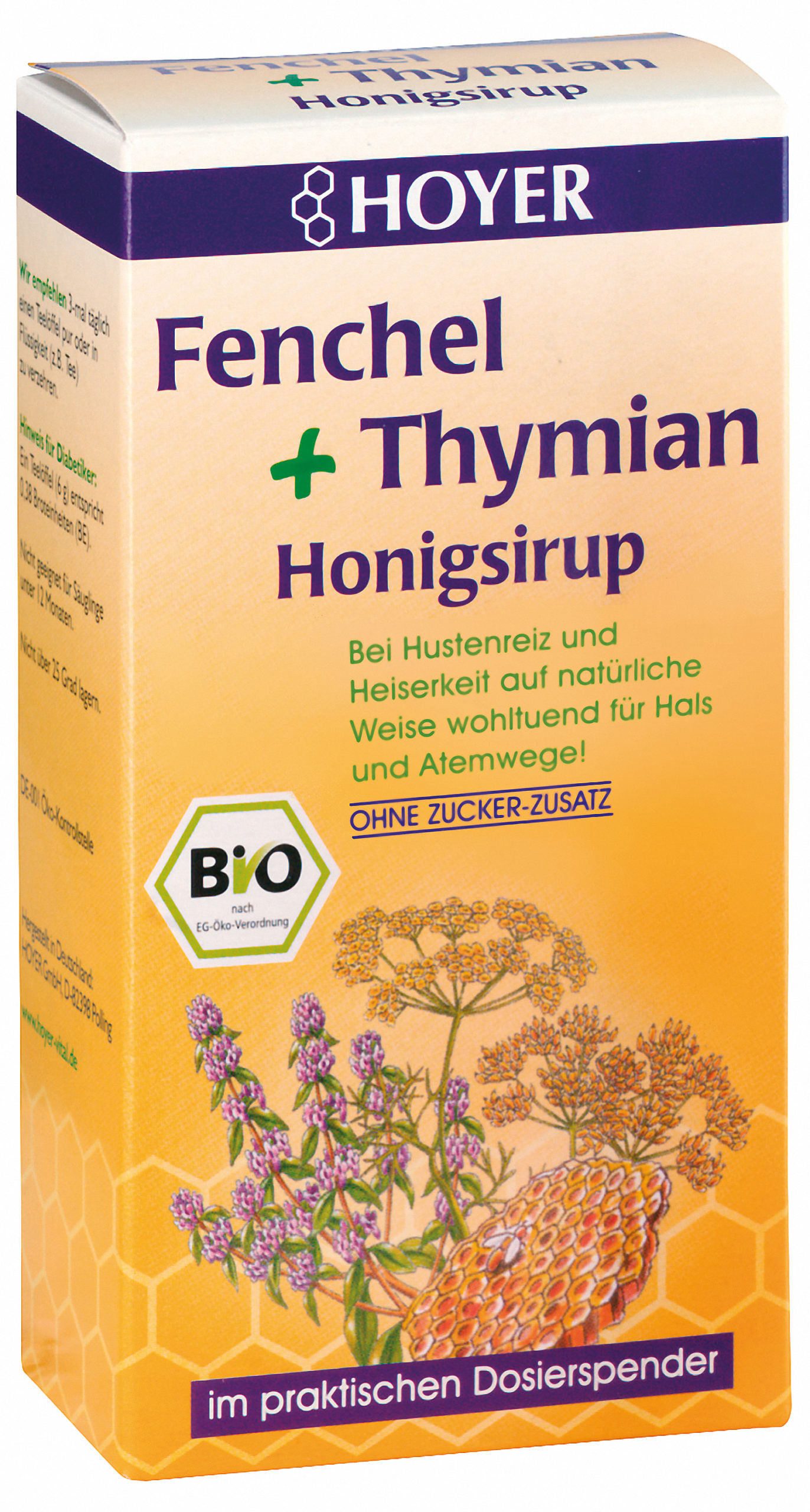 Mật ong hữu cơ Đức Hoyer - 250gr