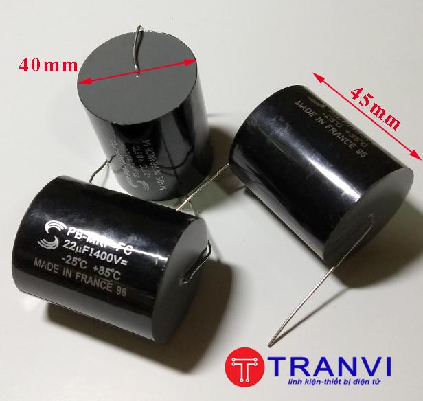 TỤ PHÂN TẦN LOA 22MF 400V-BỘ 2 CÁI