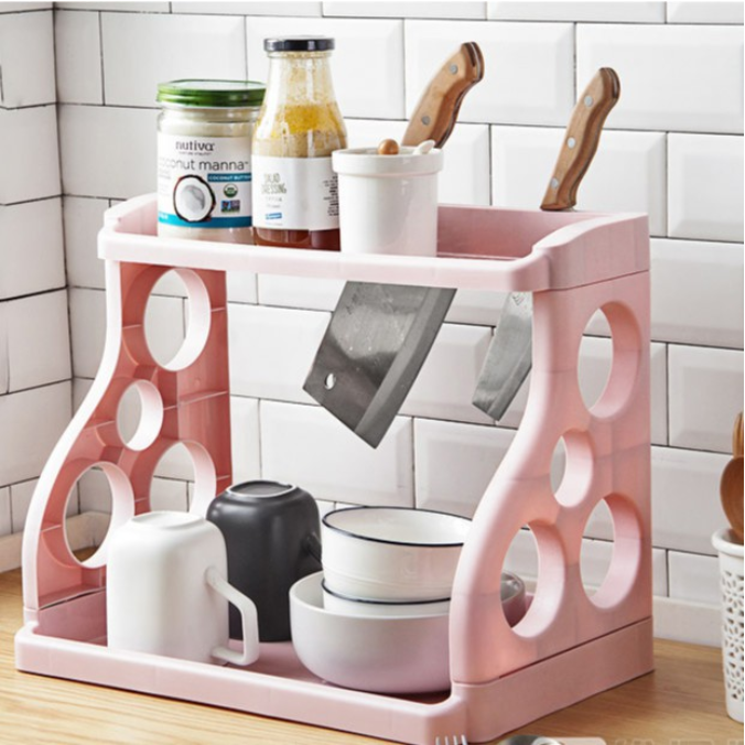 [HCM]KỆ GIA VỊ THIẾT KẾ 2 TẦNG TIỆN DỤNG TIẾT KIỆM KHÔNG GIAN NHÀ BẾP - KỆ 2 TẦNG ĐA NĂNG  CÓ THỂ ĐỂ PHÒNG TẮM VẬT DỤNG CÁ NHÂN