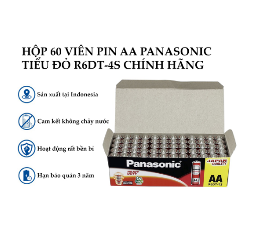 Pin panasonic AA R6DT - 4S chính hãng