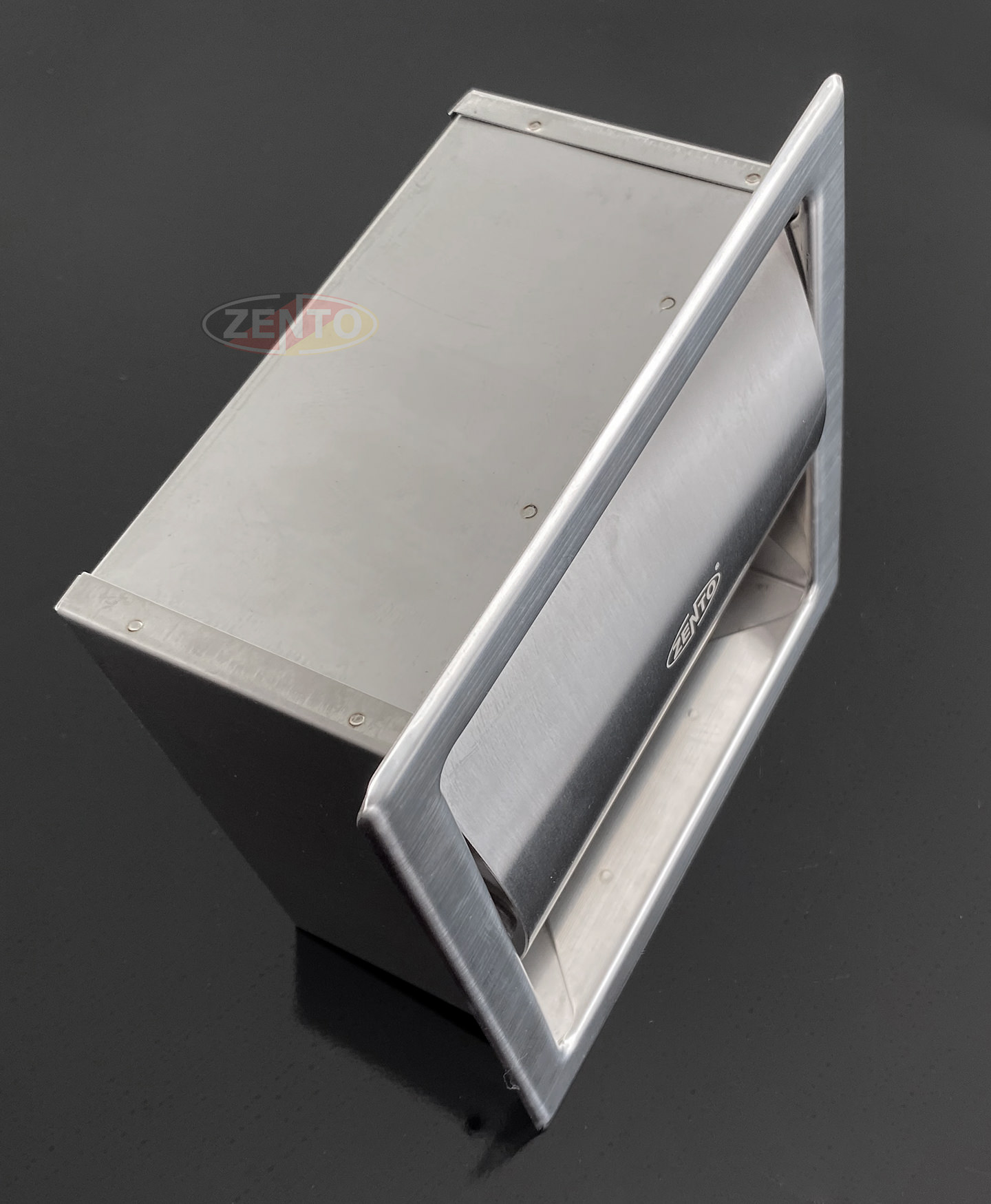 Lô giấy vệ sinh âm tường HB1124-1Brushed.