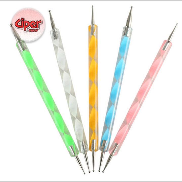 Bộ 5 cọ chấm bi - cán nhựa