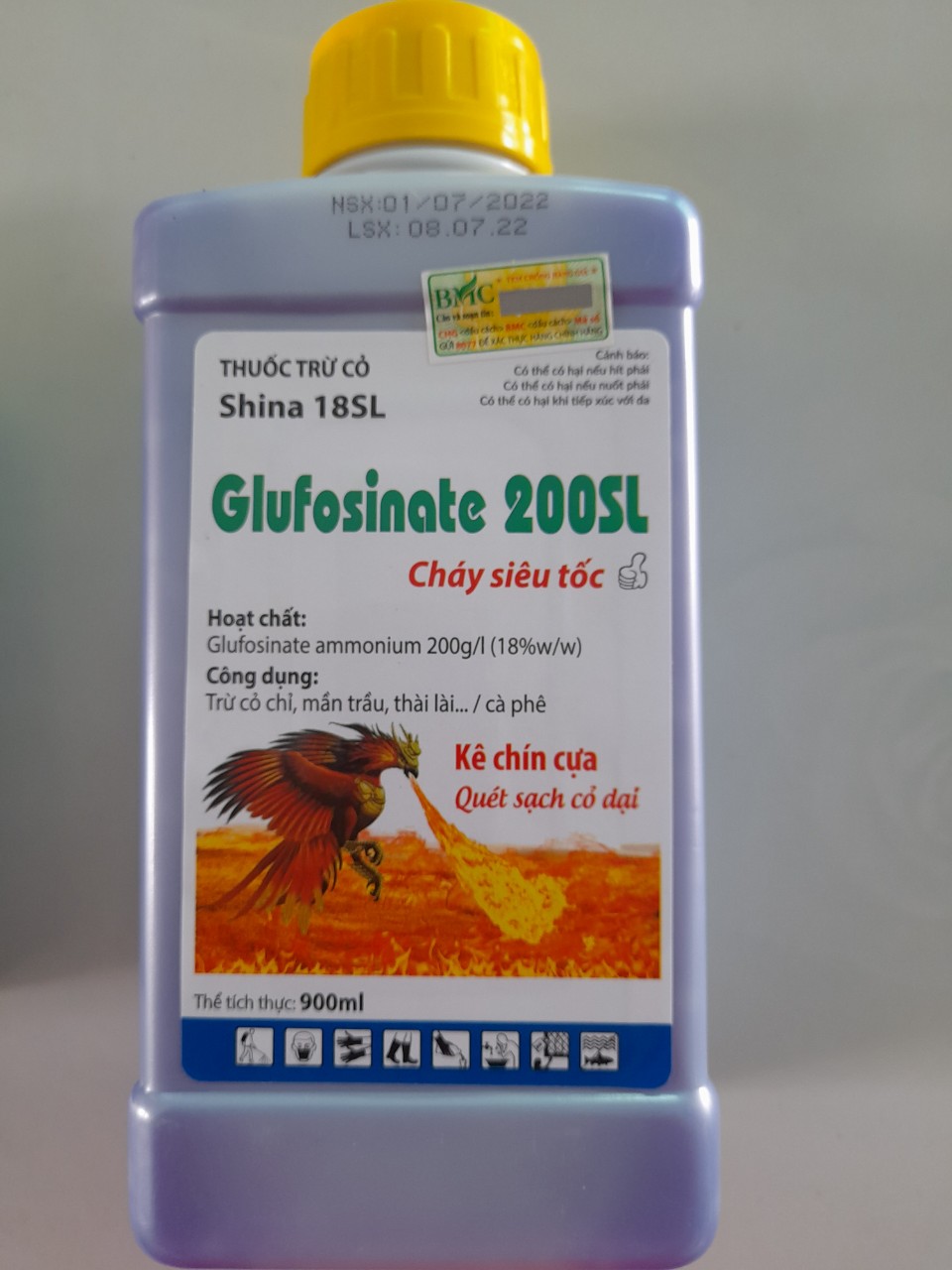 (Shop Ha79) Thuốc trừ cỏ Cháy lưu dẫn Hàm lượng 200 Hiệu Đại bàng phung lữa.