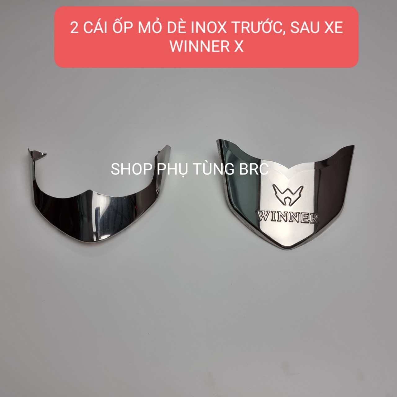 [ WINNER X] Bộ ốp mỏ dè INOX trước, sau xe WINNER X 2019 - 2022 ( V2 và V3 )( Shop uy tín, Hàng chất lượng, Giá tốt, Mua ngay).