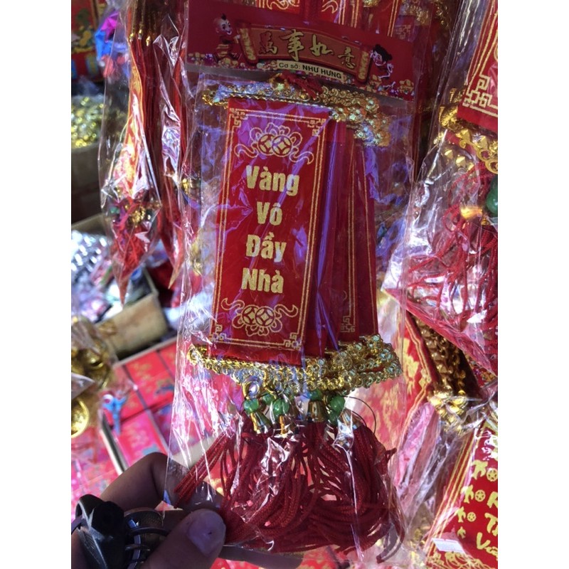 Bịch 10 cái liễn nhung trang trí tết dài