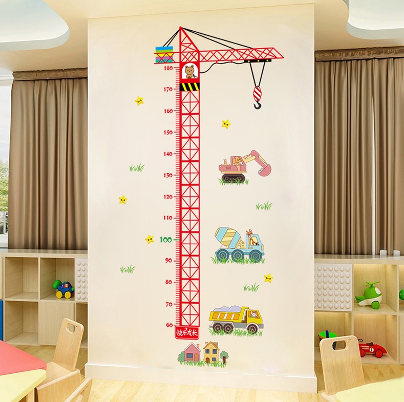 Decal dán tường thước đo chiều cao cho bé - T1 - Vivadecal