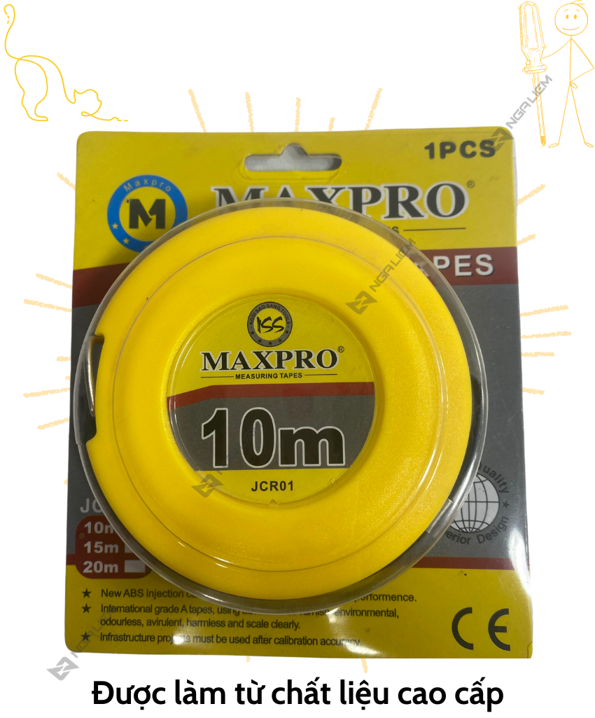 Thước Cuộn Sắc Jcr01 – 10m, 20m Maxpro