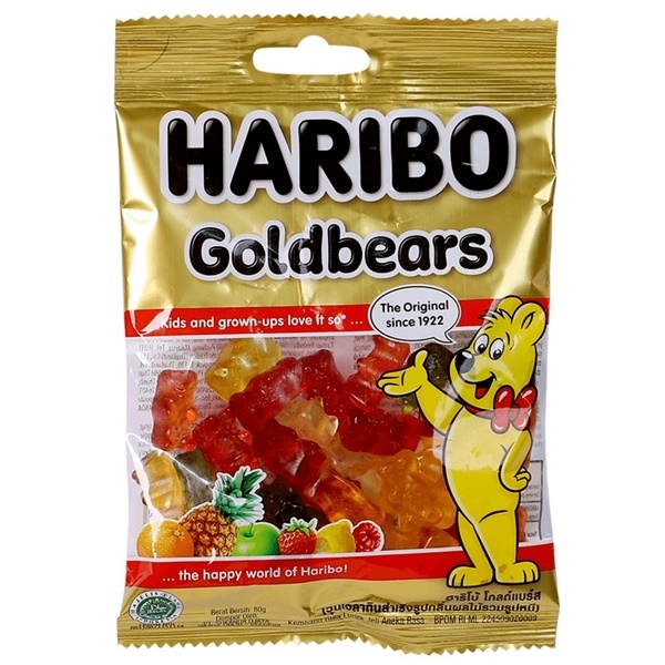 Date 01/25  Kẹo dẻo Haribo Goldbears 80g