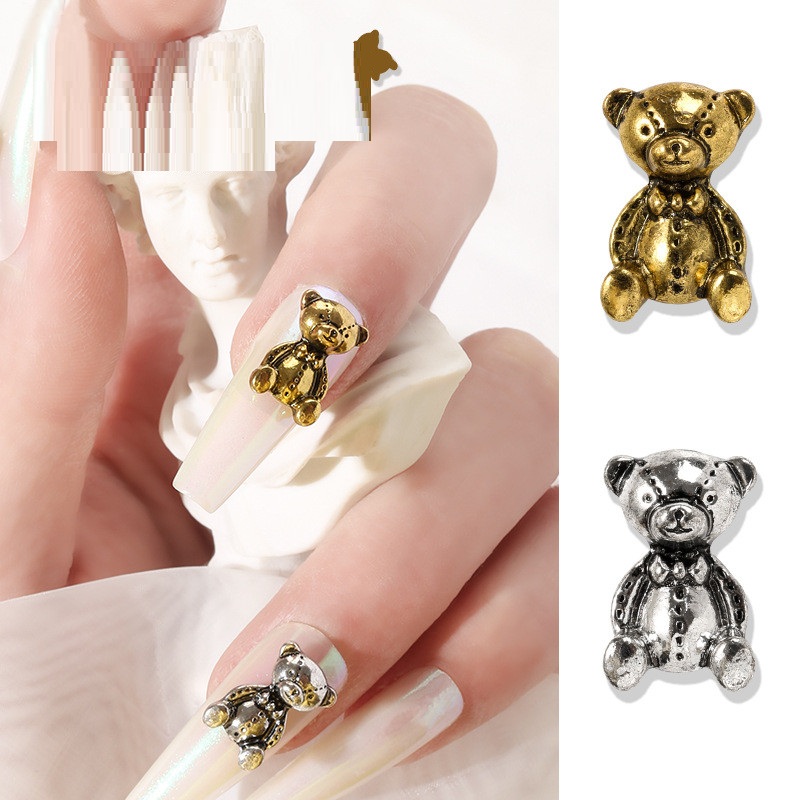 Set 4 Charm gấu đính móng mỗi màu 2 con - ST206