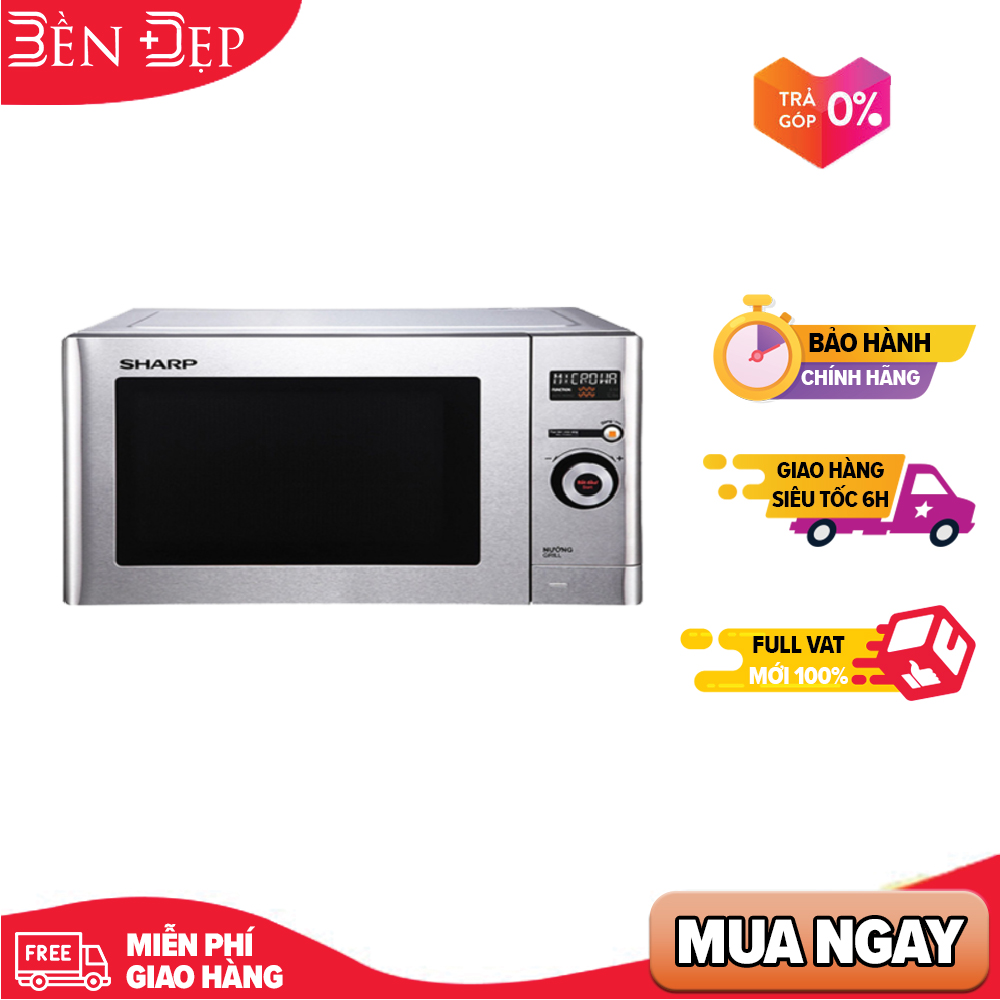 Lò Vi Sóng Sharp R-G623VN(ST) - 23 Lít Có (Giá áp dụng giao tại HN, HCM& các tỉnh liên hệ shop)
