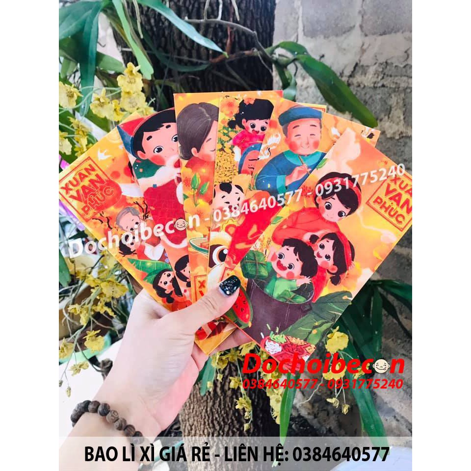 Bao lì xì đẹp 100 cái mẫu mới 2021 chất liệu đẹp, giá rẻ