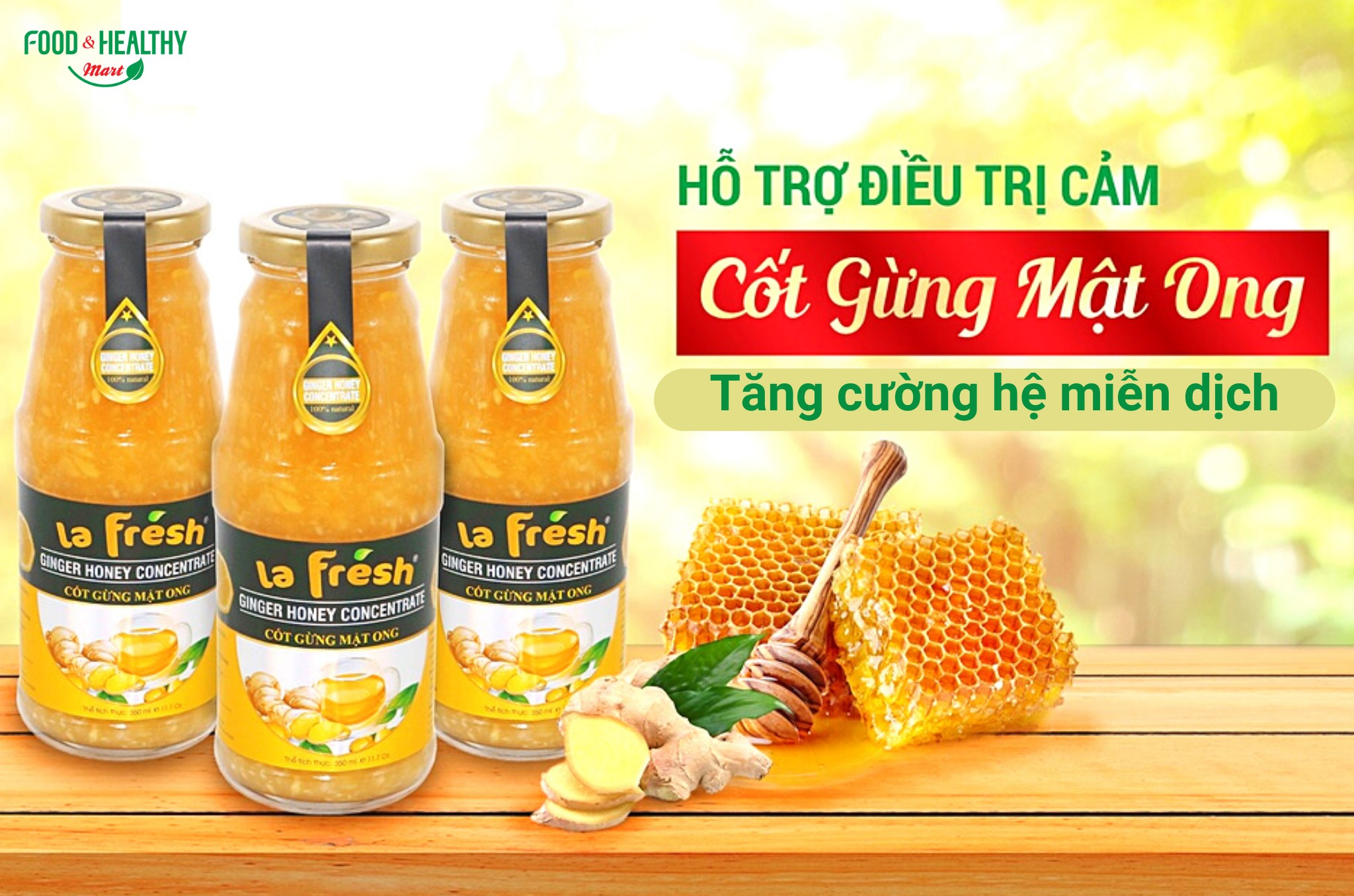 Cốt Gừng Mật Ong La Fresh 350ml
