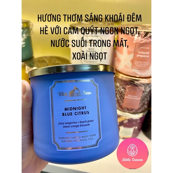 Nến thơm 3 bấc BATH AND BODY WORKS 411g - WHITE BARN