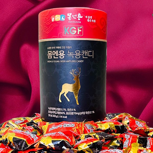 Hàng Cao Cấp Kẹo Sâm Nhung Hươu KGF 300g Hàn Quốc