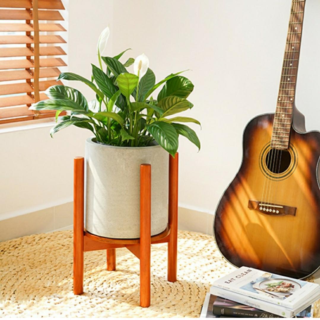 Giá gỗ đỡ chậu cây cảnh kích thước 26.7 cm (màu nâu)
