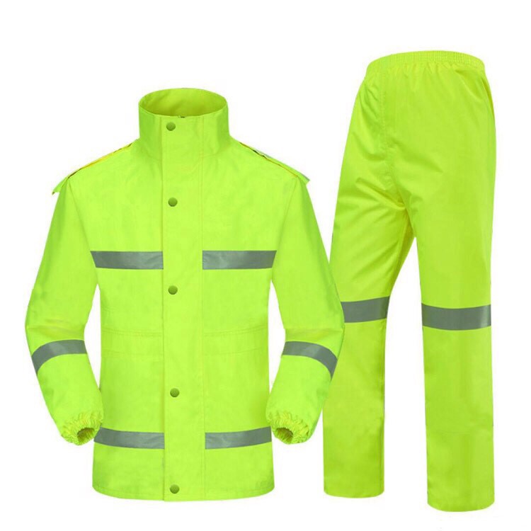 Áo mưa bộ PU phản quang 2 lớp cao cấp