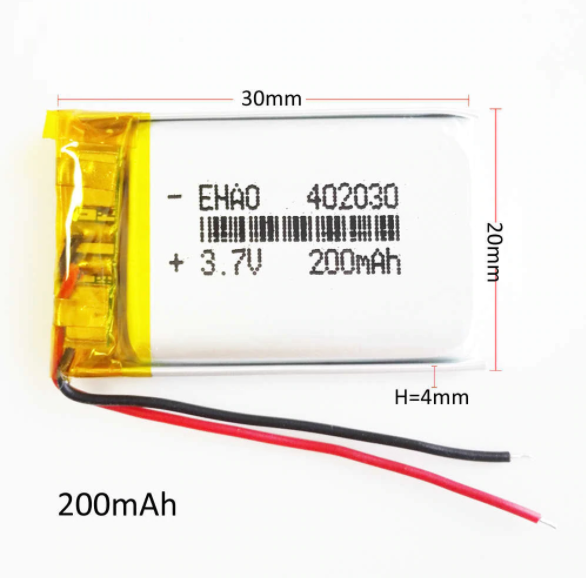 Pin Lithium 3.7V Dung Lương Từ 200-300mAh