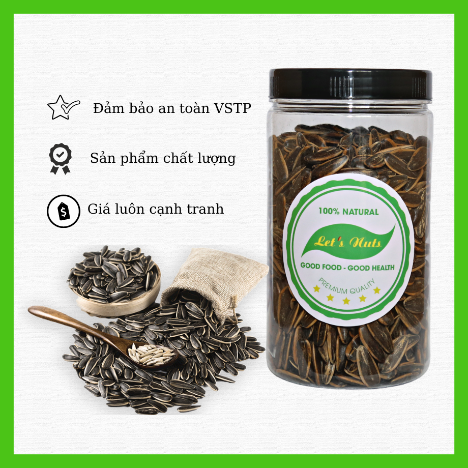 Hạt hướng dương vị dừa hũ 300g hạt to, mẩy, giòn thơm vị dừa rất ngon và dễ ăn - đồ ăn vặt susutoshop