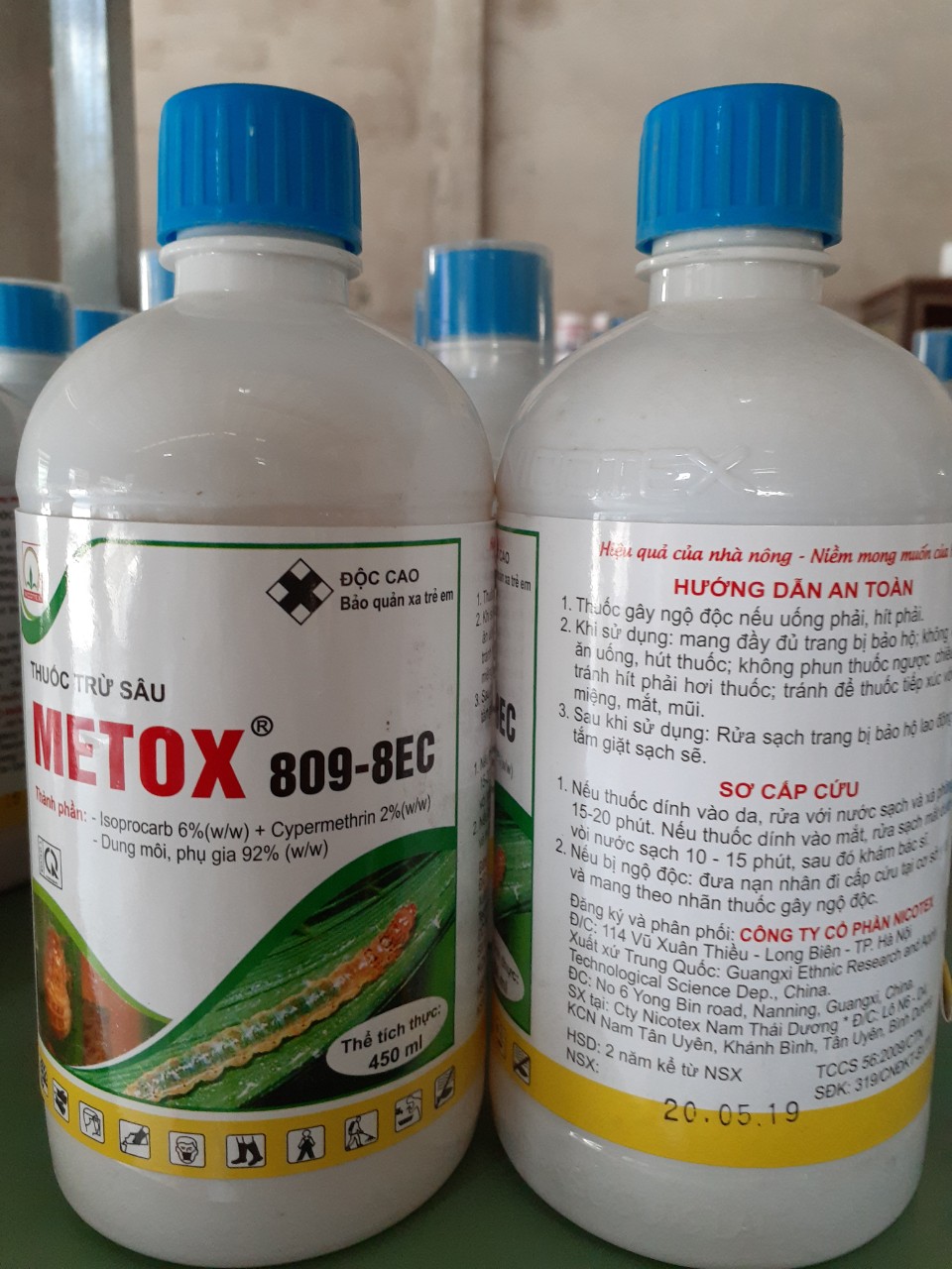 Thuốc trừ sâu METOX 809-8EC - Chai 450ml