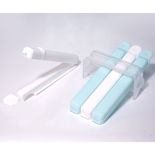 Set 4 kẹp miệng túi cỡ S (kèm giá đựng) nội địa Nhật Bản