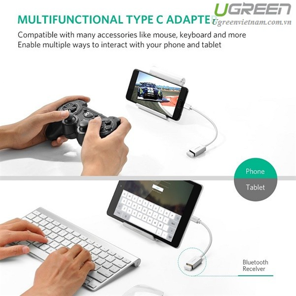 Cáp OTG USB Type-C to USB 3.0  Ugreen 30702 cao cấp