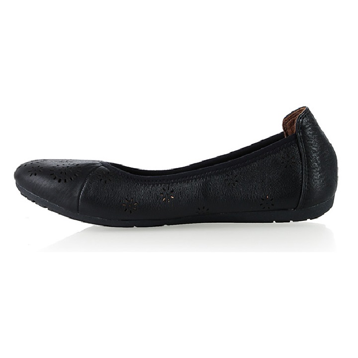 Giày nữ hoa văn da bò màu đen HK7948