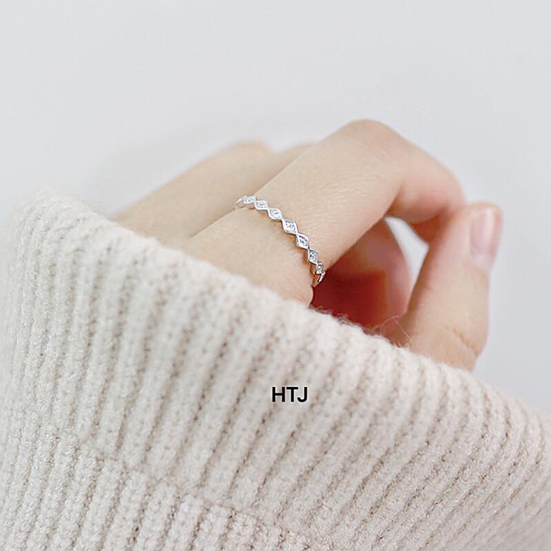 Nhẫn bạc nữ thời trang chất liệu bạc ta MS35a