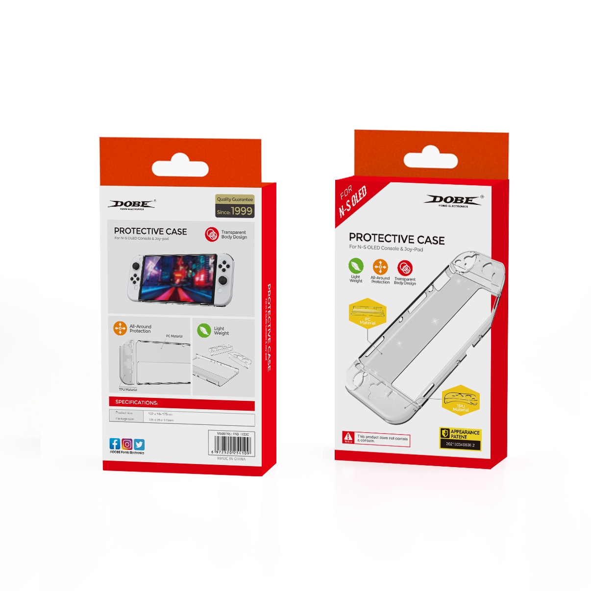 Case Trong Suốt Nintendo Switch Oled - Dobe
