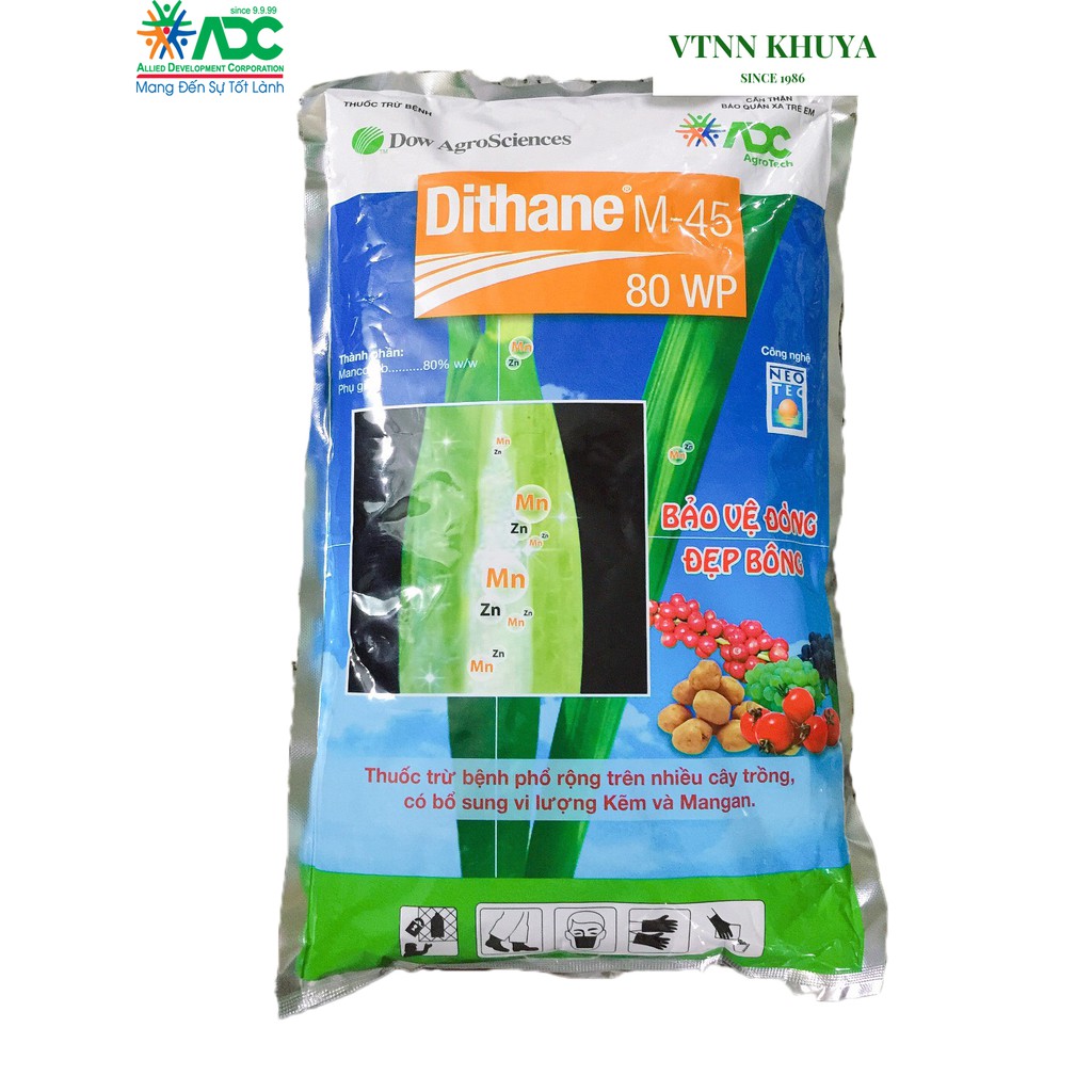 Trừ bệnh Dithane M45 80WP 1kg Vàng