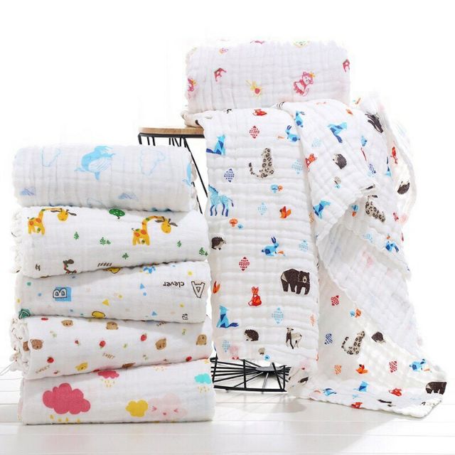 Khăn tắm xô 6 lớp / chăn xô đắp mùa hè cho bé
