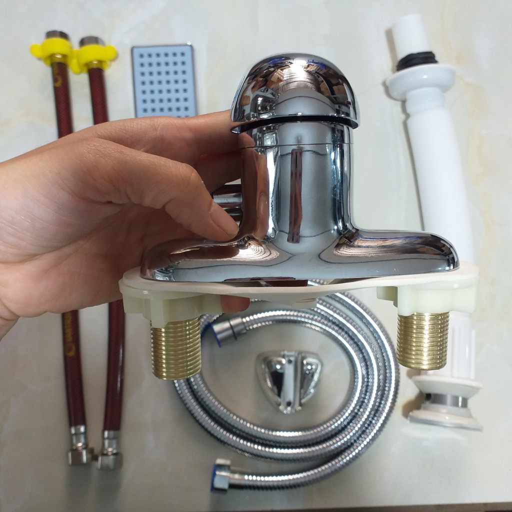 Sen liền vòi chậu rửa mặt nóng lạnh cao cấp