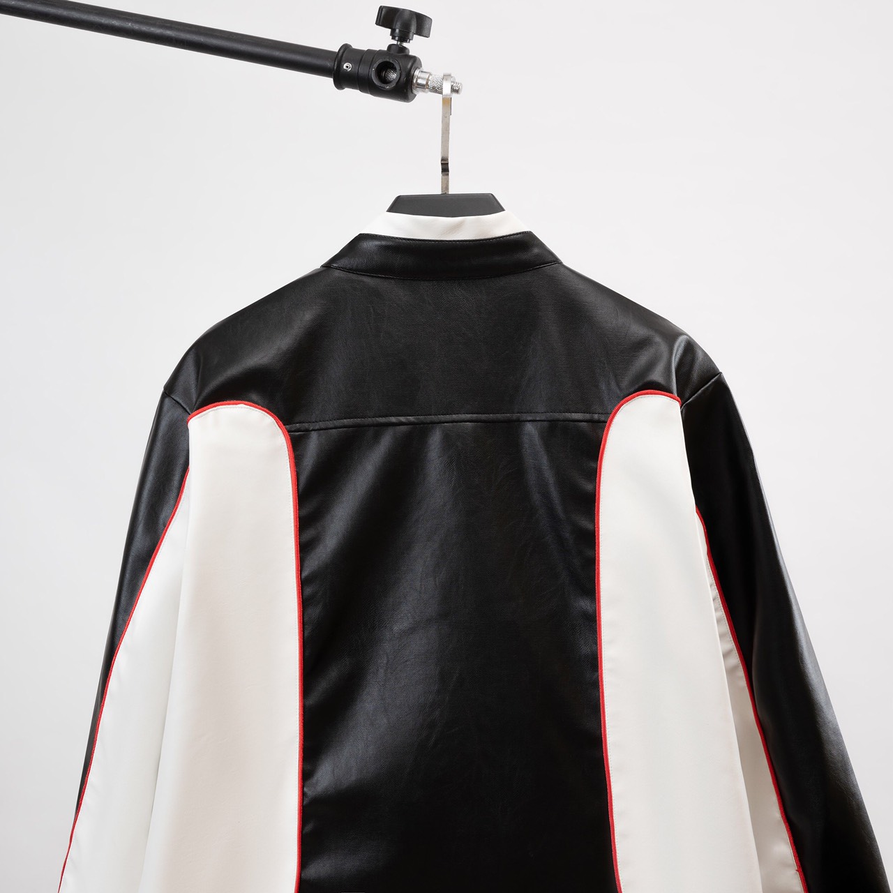 Áo khoác da bomber varsity The Bad God Racing jacket Engine Biker