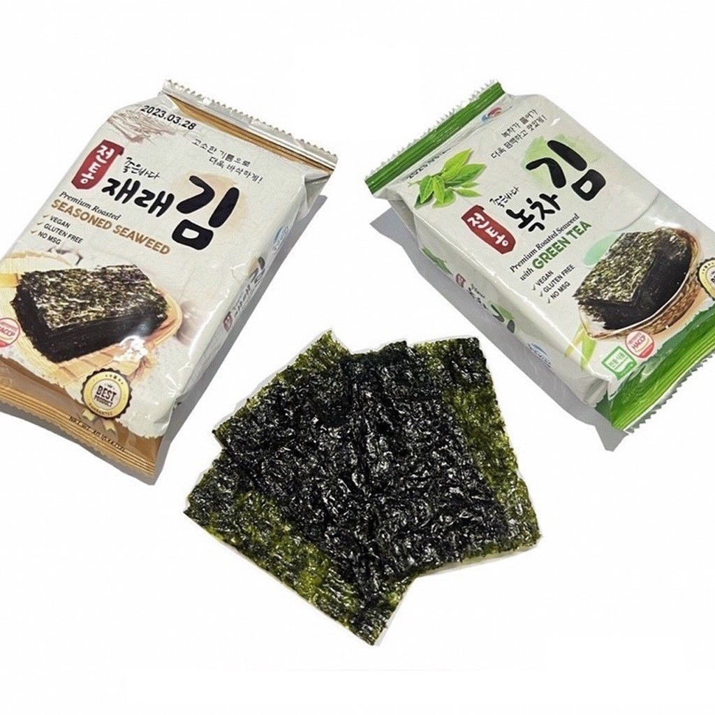 Snack - Rong biển ăn liền- K Fish vị trà xanh vị nướng nhập khẩu Hàn Quốc