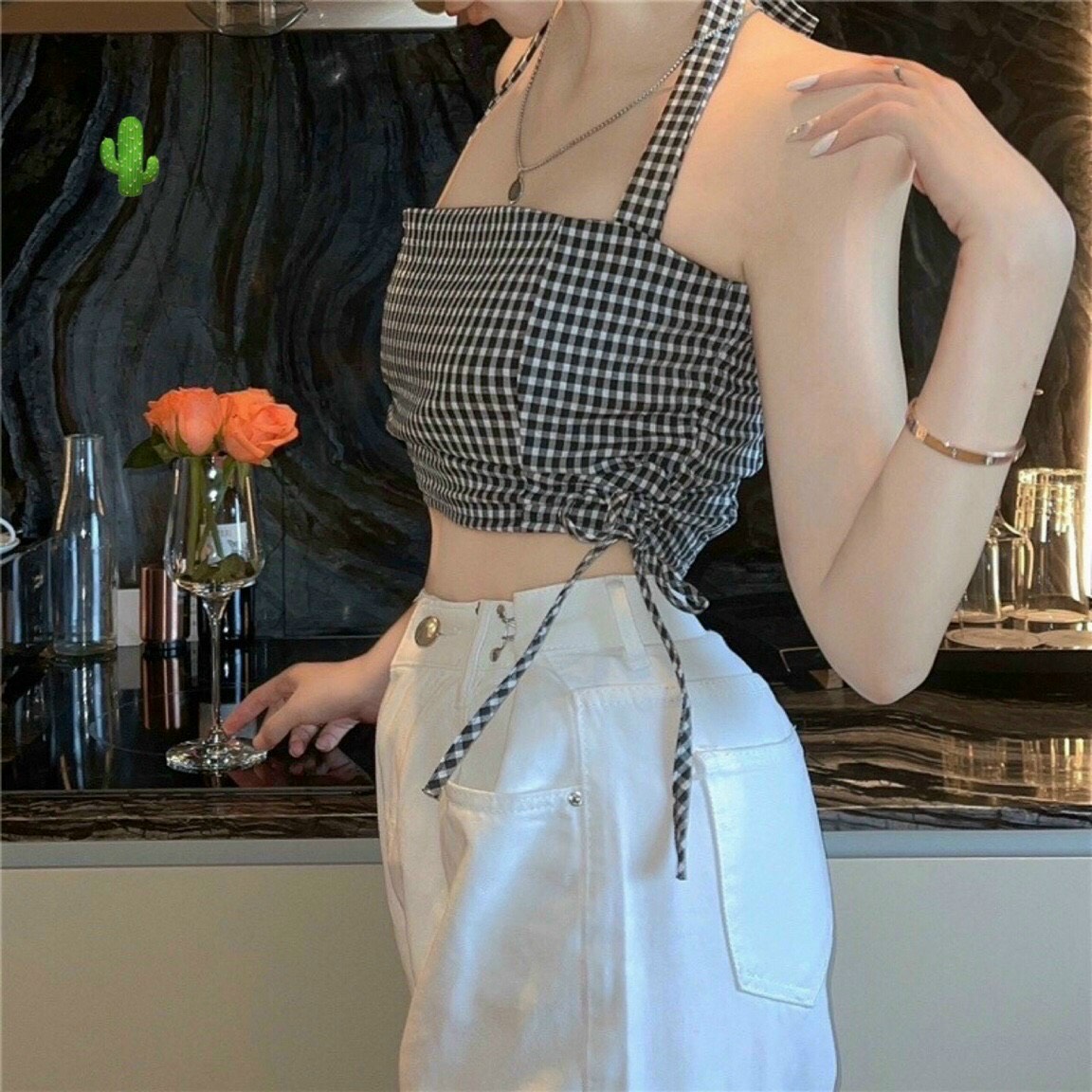 áo yếm carro hot hit rút dây 2 bên o