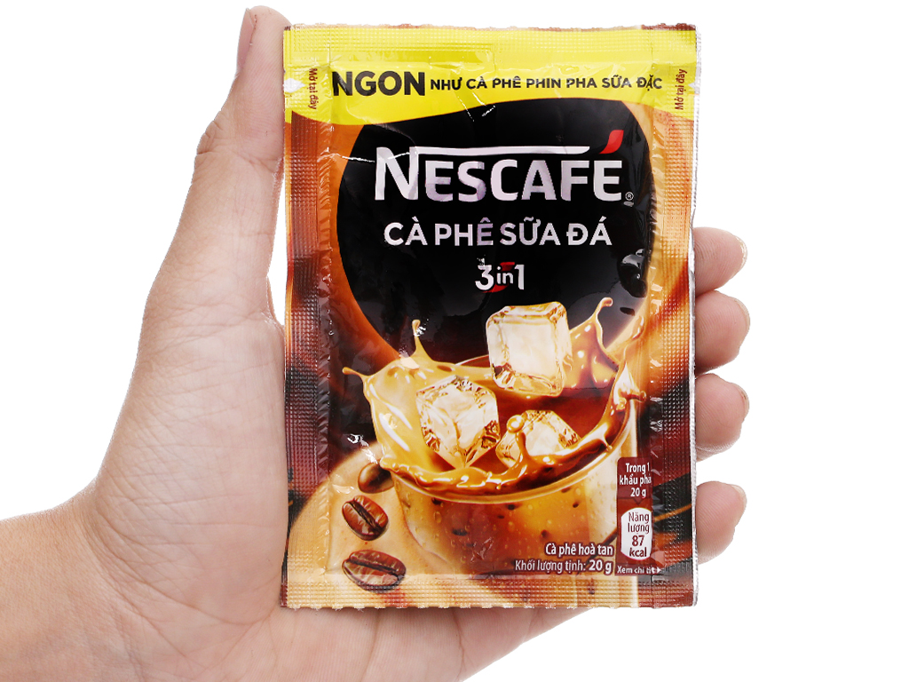 CÀ PHÊ SỮA ĐÁ NESCAFE 3 IN 1-HỘP 500G
