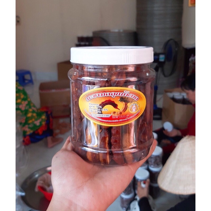 Me lào muối tôm hũ 500.gram