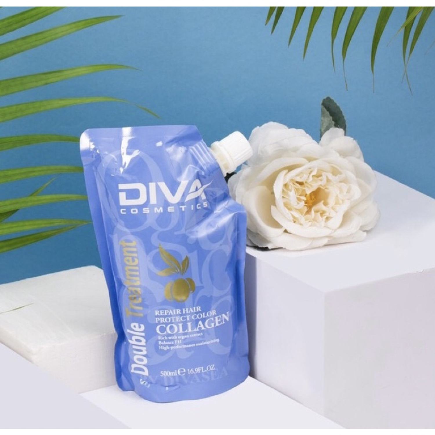 Kem ủ hấp tóc colagen diva phục hồi tóc khô xơ hư tổn hương nước hoa 500ml