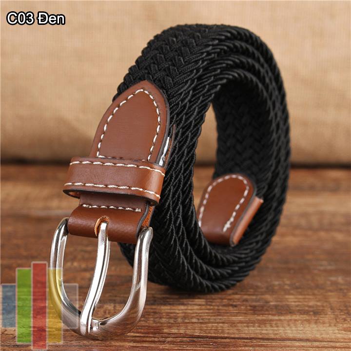 Thắt lưng vải dù co giãn nữ bản nhỏ kc24